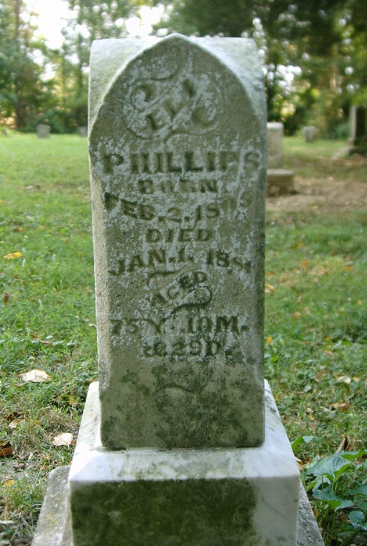 Eli Phillips Sr. tombstone